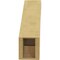Ekena Millwork 5-inch W x 16-inch D x 16-inch H Olympic Rough Cedar Woodgrain TimberThane Knee Brace, Primed BRCUR05X16X16OLYRCPR - alternate 4